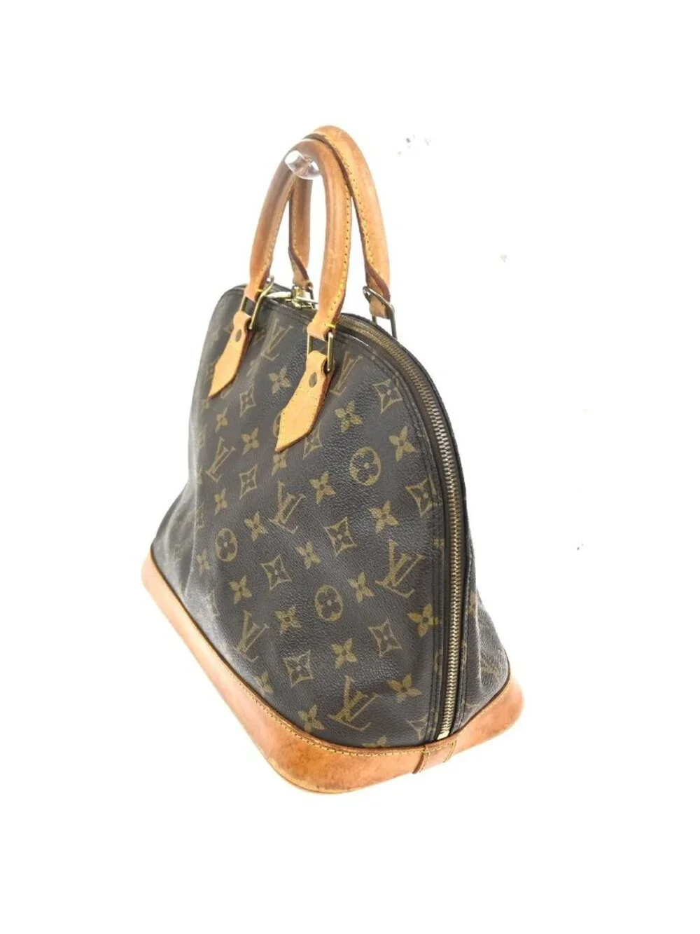 Louis Vuitton Alma Monogram Leather Handbag